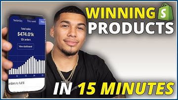 EASIEST WAY To Find Winning Products In 15 Minutes | Shopify Dropshipping