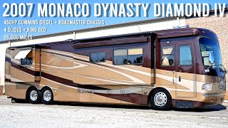 2007 Monaco Dynasty Diamond IV TAG AXLE A Class 400HP Cummins Diesel Pusher @ Porter's RV  $117,900