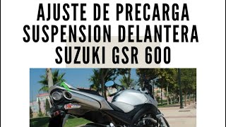 Ajuste de Precarga Suspensión Delantera (Suzuki )(Front suspension preload adjustment)