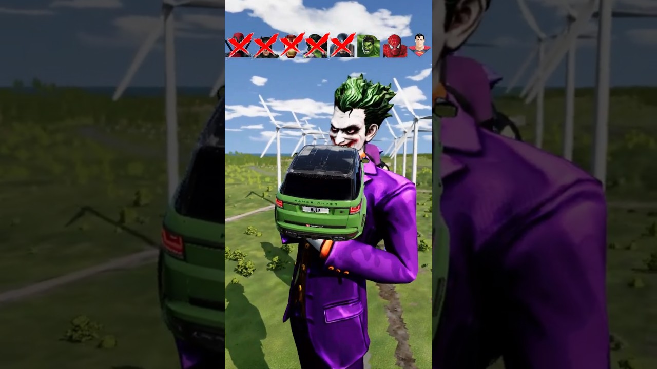 Super Heroes vs Super Villains 😂🦸‍♀️ |BeamNG.drive