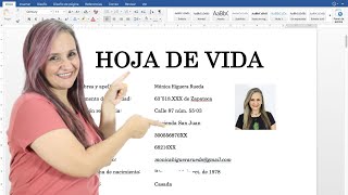 CÓMO SE HACE UNA HOJA DE VIDA / EDUTUBER LA PROFE MÓNICA / CURRICULUM VITAE CÓMO SE HACE