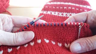Christmas stocking 5: starting the toe