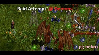 [ Helbreath ] Attempting to Raid Nekro at RH Demons - Lol GG Hermano ;)