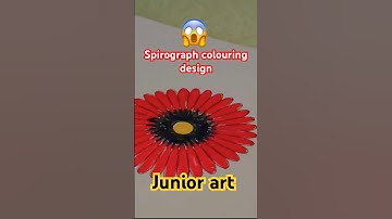 Spirograph colouring design 😱💯✅#flowerdesing#art #bhut #diy #anayavideo #craft #shorts#juniorart