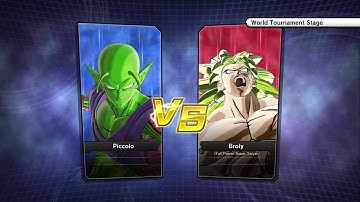 Dragon Ball Xenoverse2 CPU vs CPU Tournament Battle 153 Piccolo (pres.4) vs Broly F. P. Super Saiyan