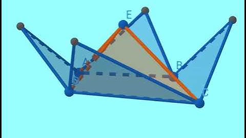 Net of pyramid in 3D geogebra