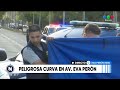 Murió motociclista al chocar un monolito - Telefe Rosario