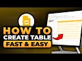 How To Create a Table On Google Slides (FAST &amp; EASY) | 100% WORKS | Create Table Google Slides