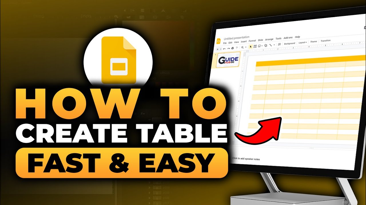 How To Create a Table On Google Slides (FAST & EASY) | 100% WORKS ...