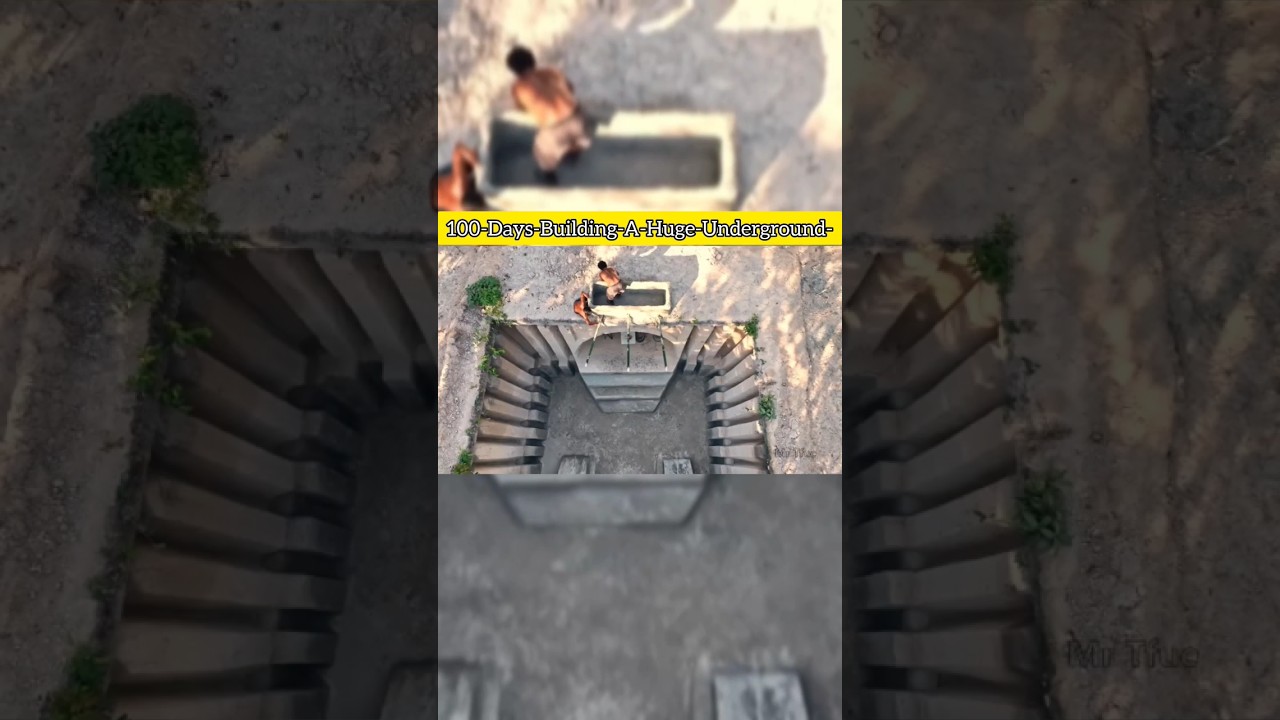 100-Days-Building-A-Huge-Underground- Swimming pool