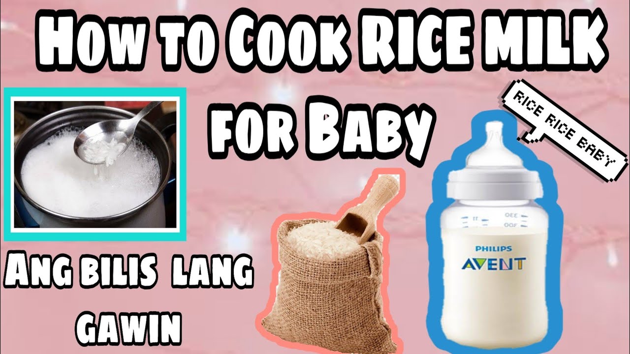 How to Cook Rice Milk or AM for baby using giniling na bigas/ Momshe