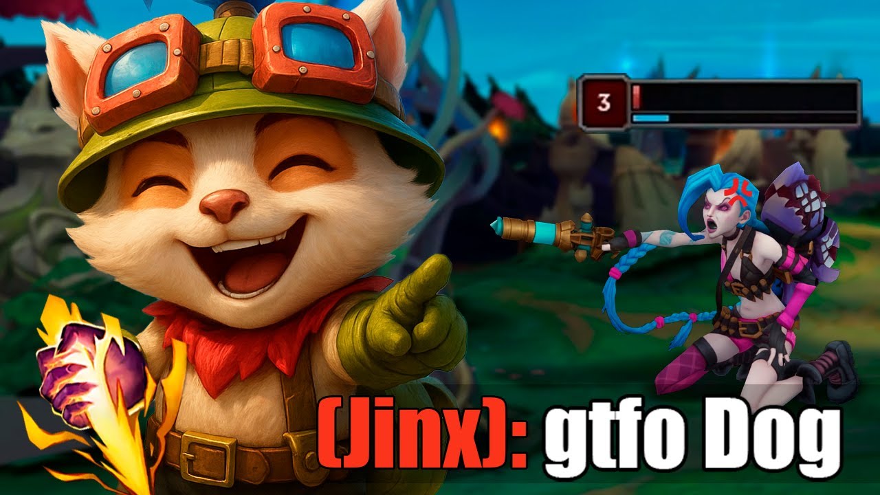 ¡SE ENFADA y ME INSULTA! por HACER ESTO con TEEMO JUNGLA😈