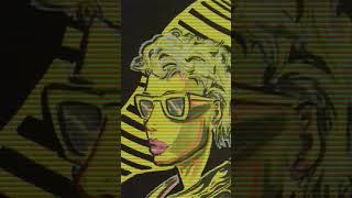 80s synthwave style art. #art #highlighterpen #synthwaveart #calvinharris #80s #popartstyle #yellow