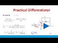Differentiator circuit using op amp| practical differentiator |Tamil L17