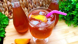 BESTE ICE TEA RECEPT OOIT..!! Zo Maak Je Thuis ICE TEA PERZIK