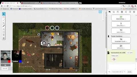 DND 5e session at roll20