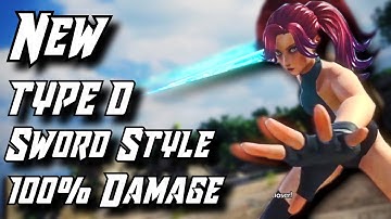 NEW! Type D Sword Style 100% Damage Combo Jump Force