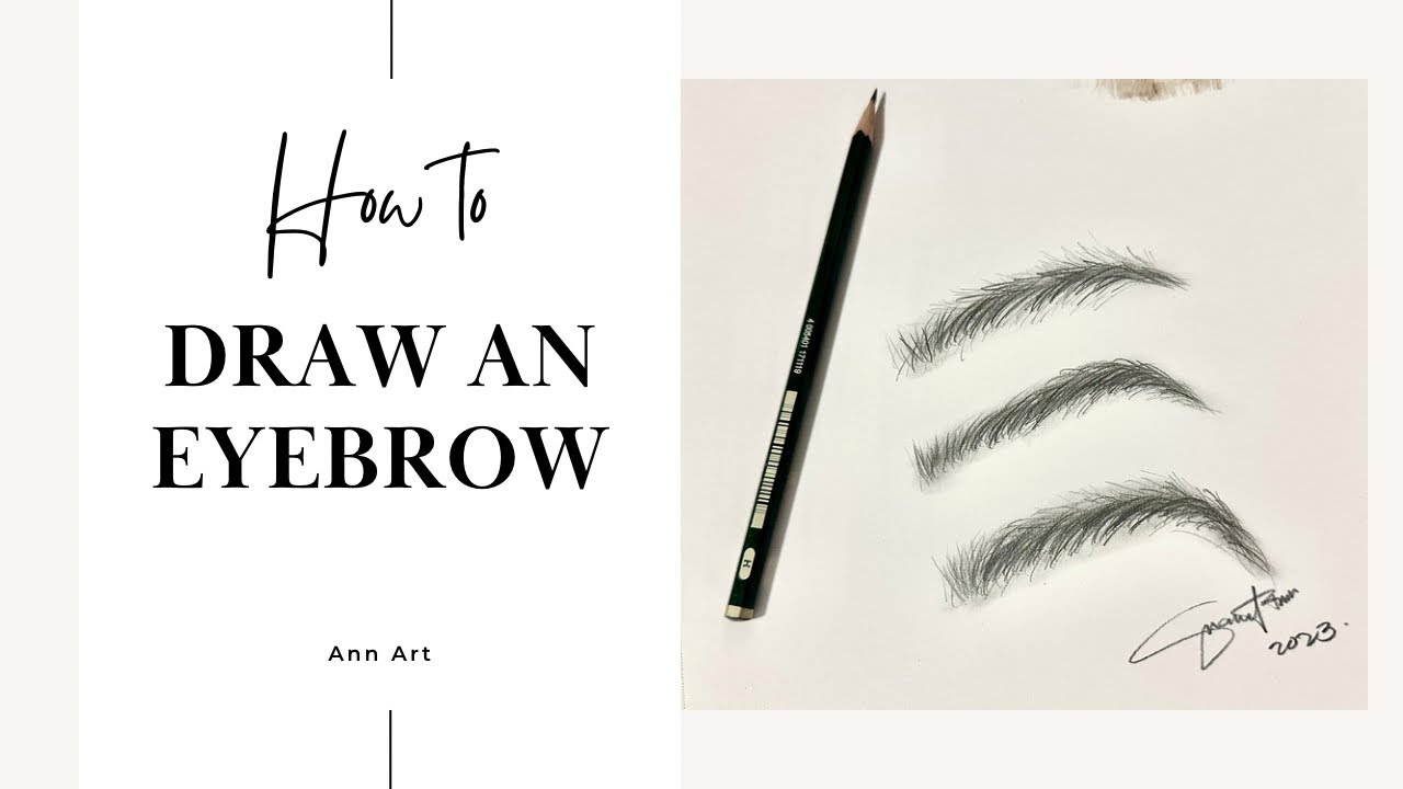 How to draw a quick eyebrow | by Ann Art - YouTube
