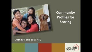 2016 RFP/2017 HTC Tutorial: Community Profiles screenshot 1