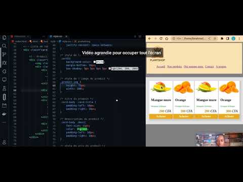 Créer une liste de produits e-commerce HTML/CSS - RÉSUMÉ - YouTube