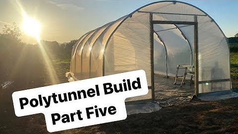 DIY Polytunnel Build - Part Five: Fitting the cover