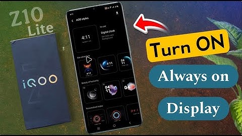 Enable Always ON Display in iQOO Z10 Lite | iqoo z10 lite Always ON Display Not Showing