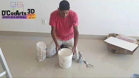Como preparar gesso cola para colar placa 3D?