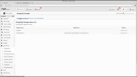 How to install and use phpPgAdmin on the CentOS WebPanel