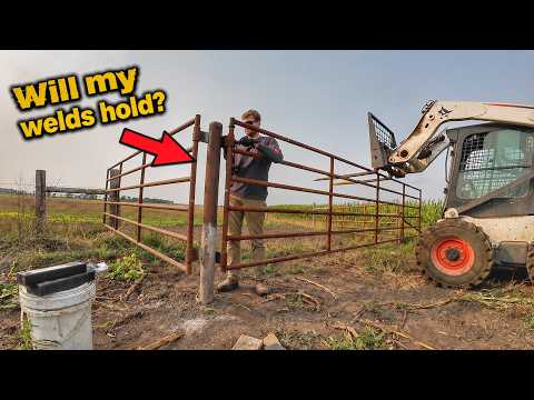 HUGE 20ft Gate Install
