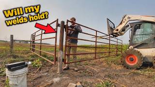 HUGE 20ft Gate Install