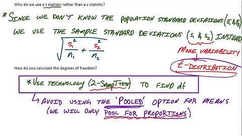 10.2 (Day 2) Significance Tests for a Difference in Means