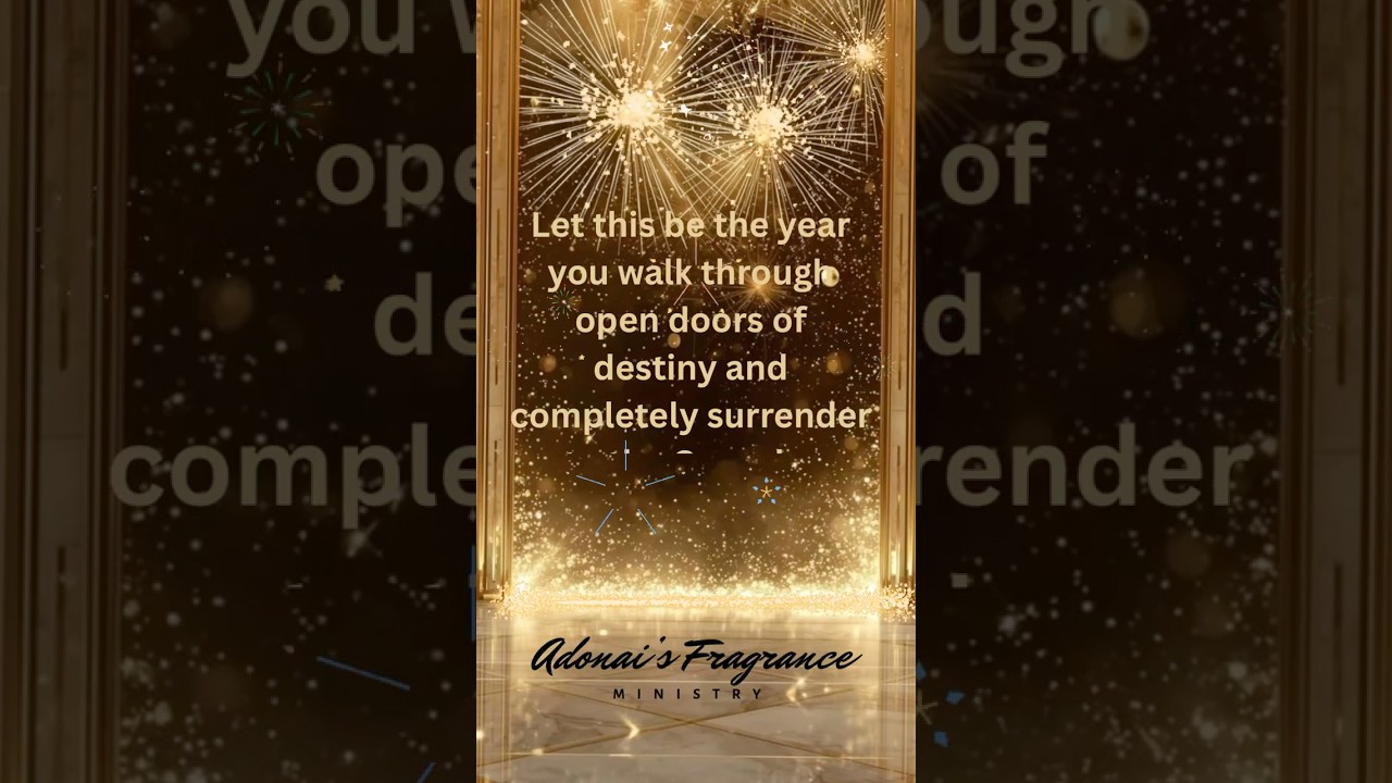 Let this be the year you walk through open doors of destiny and completely surrender. 