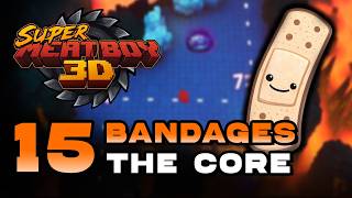 Super Meat Boy 3D - World 4 - The Core All 15 Bandage Locations