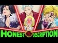 Every Seven Deadly Sins Anime Arc - Honest Anime Descriptions (Nanatsu no Taizai)