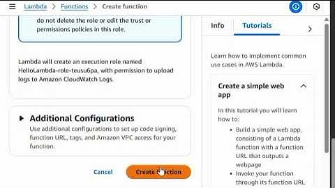 How to create and delete lambda function