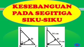 CONTOH SOAL KESEBANGUNAN PADA SEGITIGA SIKU SIKU ll paryatnolusi