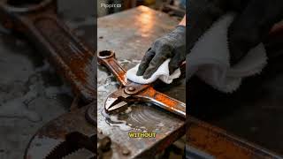 Satisfying Rust Removal on Bathroom Pipes | Deep Cleaning Transformation
