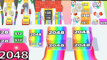 Save the jelly run 2048 android game all max levels