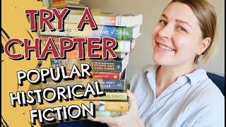 I Tried the First Chapter of 10 Popular Historical Fiction Books // TRY A CHAPTER READING VLOG