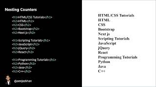 CSS Counter🎨 Join our Discord (link in Channel's Description) #development #css #cse #animation