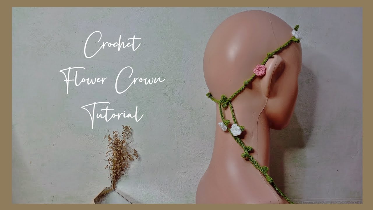 Crochet Flower Crown / Headband Tutorial | Easy |