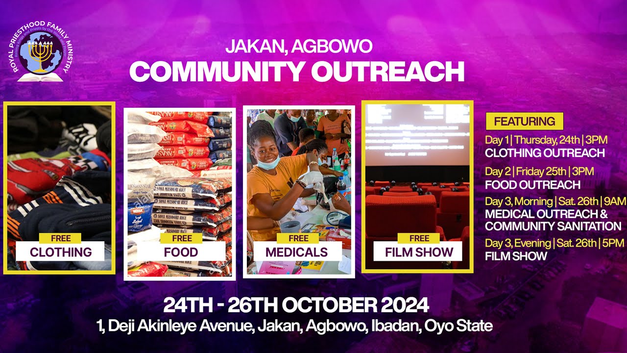 ROYAL PRIESTHOOD FAMILY MINISTRY OUTREACH  || 24TH-26TH OCTOBER 2024