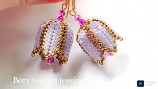 Beaded Tulip flower Tutorial elegant and easy to make for beginners