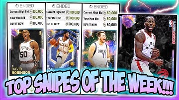 NBA2K19 TOP SNIPES OF THE WEEK - CRAZY GALAXY OPAL SNIPES - KOBE FOR 500MT!!! TONS OF MT MADE