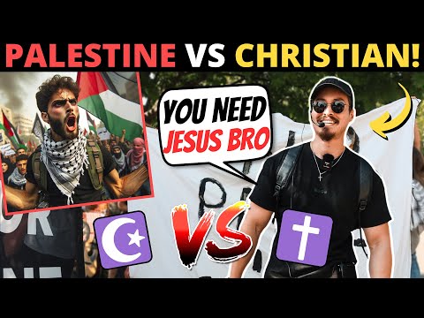 CHRISTIAN PREACHER VS. PALESTINE PROTEST! (This Got Wild...)