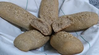 خبز دايت/بدقيق القمح الكامل والزبادى/Whole Wheat Bread