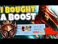 I BOUGHT A BOOST AND PRETENDED TO BE A BRONZE LEE SIN (REVEAL AT END) - League of Legends