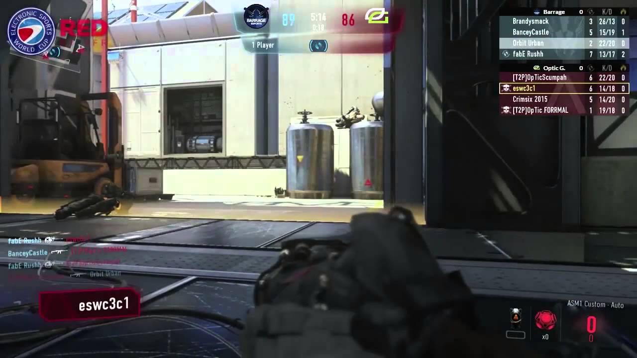 Barrage eSports vs Optic Gaming (0-1) ESWC Highlights (Solar Hardpoint)