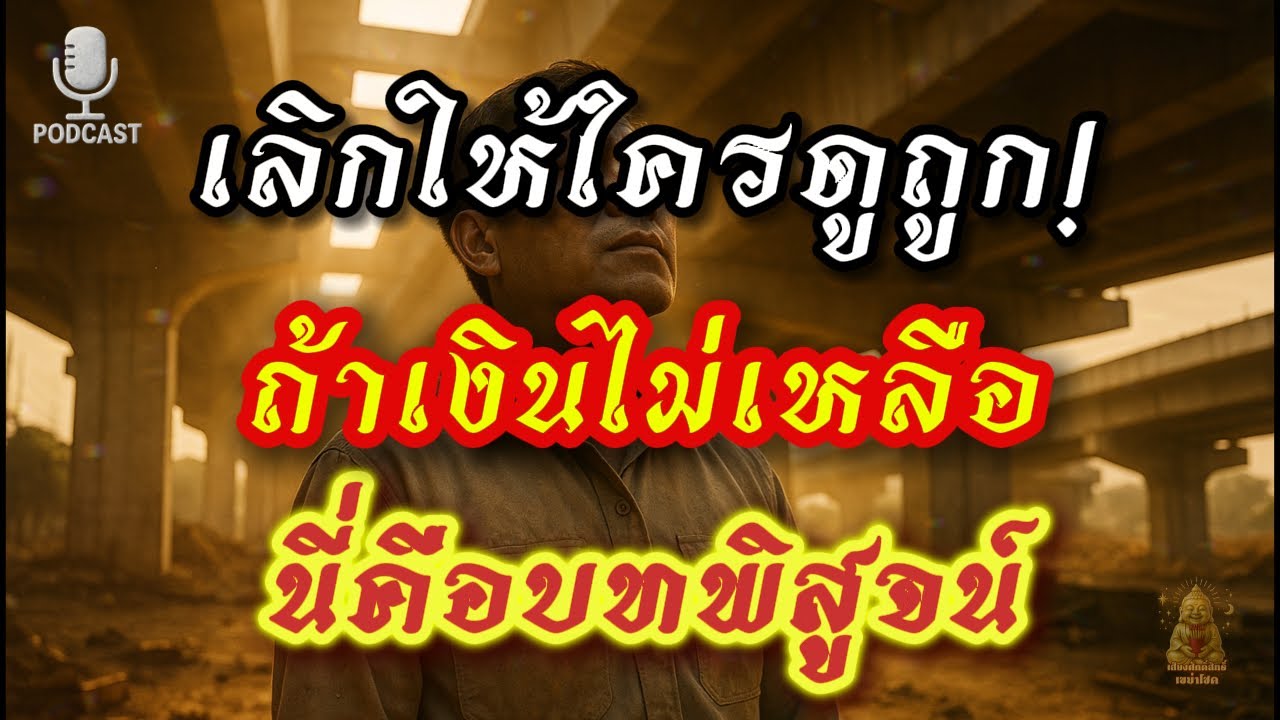 เลิกให้ใครดูถูก! ถ้าช่วงนี้เงินไม่เหลือ นี่คือบทพิสูจน์ก่อนฟ้าจะยกชั้นให้คุณ