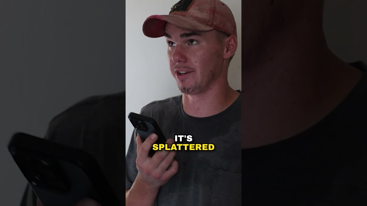 We found blood so we called the police  